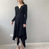 Women Knitted Skirt Split Skirt