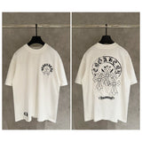 Ch hip-hop t shirts ch short-sleeved patch embroider couple american loosecasual american heavy weight high street