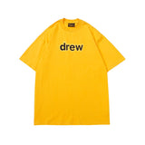 Drew house tshirt r collection d@ew rubberized letter crew neck short sleeve tee