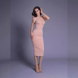 Women Dresses Elegant Sleeveless Party Dress (Ont0408)