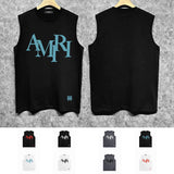 Amiri tank top with overlapping letter foam printing