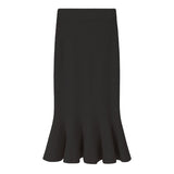 Women Knitted Skirt Knitted Slim Long Skirt Sweater