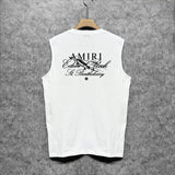 Amiri tank top sketch airplane letterprinting