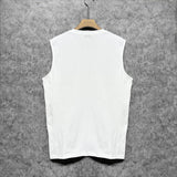 Amiri tank top colorful graffiti letter horizontal stripprinting