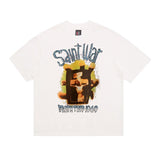 saint m t shirts s.m. cross symbol graphic crew neck short sleeve t-shirt