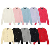 Rlraf pony dopamine round neck cardiganknitting wool sweatercasualsweetcardiganloosecasual women's fall and winter