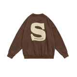 Unisex Hoodie Autumn Foaming Patchwork Sweater