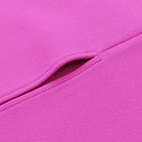 Women Evening Dress Bow Hollow Backless Slit Formal Dress