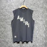 Amiri tank top stereoletter digital printing