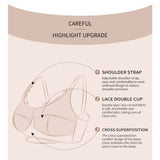 Full figure bra lace thin section
