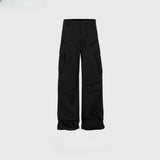 MIJKO Men's Vintage Pants MIJKO Men's Trousers Straight High Street Casual Pants