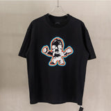 Ch hip-hop t shirts american ch short-sleeved washed stereo heavy industry foam embroider short-sleeved loose high street easiest for match