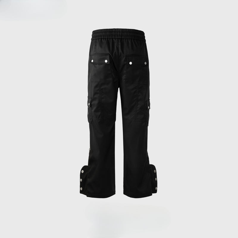 MIJKO Men's Vintage Pants MIJKO trousers men's and women's drawstring zipper trousers casual sweatpants