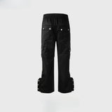 MIJKO Men's Vintage Pants MIJKO trousers men's and women's drawstring zipper trousers casual sweatpants
