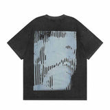 SAINT MICHAEL Vintage T Shirt Direct Spray Washing Water Old Short Sleeve