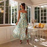 Women Dresses Summer Sling Backless Long Dress (Jkw0408)
