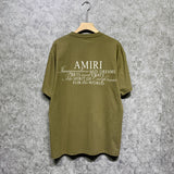 Amiri t shirts hollywood artistic font print short sleeve tee
