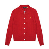 Dopamine fall/winter women's couple cardigan wool sweater macaron color rl small malafit polo collar knit jacket
