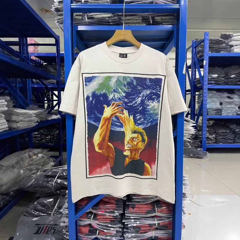 saint m t shirts s.m anime series graphic crewneck pullover short sleeve t-shirt