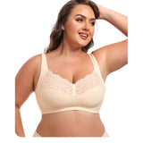 Full figure bra without wire lace