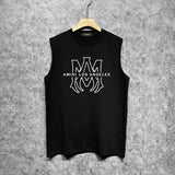 Amiri tank top line simple logo printing