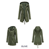 Women Trench Coat Anorak Women Spring and Autumn Coat Loose