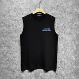 Amiri tank top with crayon horizontal stripes printing