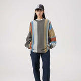 Unisex Jacket Autumn Irregular Striped Sweater