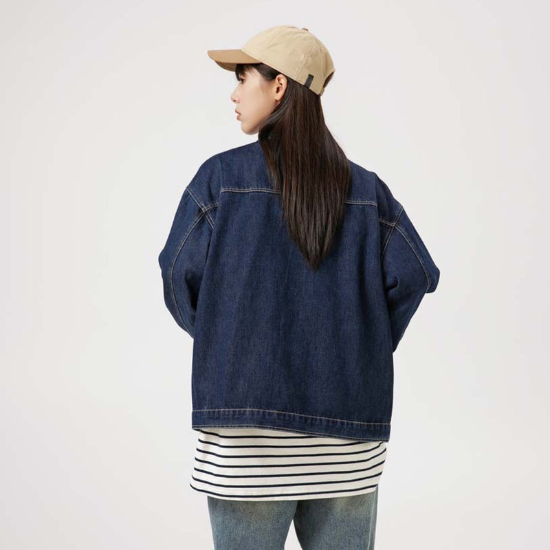 Unisex Jacket Autumn Retro Washed Jeans Jacket