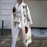 Women Trench Coat Autumn Long Sleeve Turn-down Collar Coat