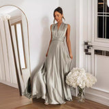 Women Dresses Summer Backless Sexy Bandage One-Piece Dress Long Dress (Jkw0408)