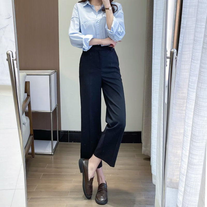 Women Sweatpants Casual Pants Straight-Leg Pants Loose Wide Leg Pants