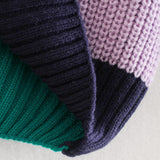 Women Sweater Knitwear Contrast Color Knitted Cardigan Top Autumn and Winter Loose Striped Sweater Coat