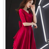 Women Maxi Dress Summer V-neck Evening Dress Short Dress