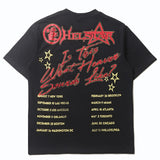 Hip-hop t-shirts, american high street summer short-sleeve couple's outfit, short racerback print short-sleeve tee