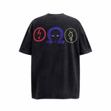 SAINT MICHAEL Vintage T Shirt FALSE PERCEPTION x Marilyn Manson Lightning Vintage Short Sleeve