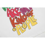 Gallery Dept T Shirts Crayon Hand-Painted Printed Short Sleeve Loose Men and Women