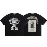 saint m t shirts s.m vintage washed distressed crew neck pullover short sleeve top