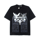 Hip-hop t shirts american high street hip hop street window owl printingloose short-sleeved t-shirt trendytee