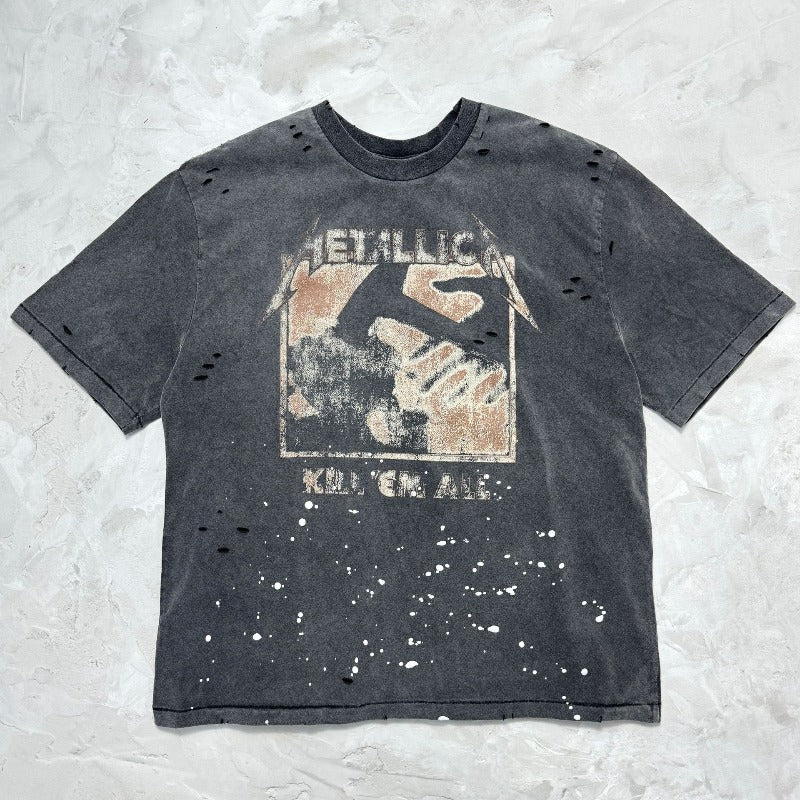 saint m t shirts s.m collaboration graphic crewneck t-shirt