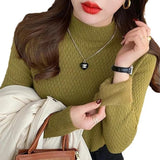 Women Knitwear Autumn and Winter Turtleneck Slim Fit Sweater