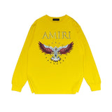 Amiri Long Sleeved Shirt Printed Trendy Pure Cotton