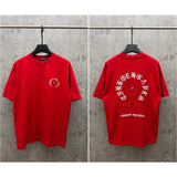 Ch hip-hop t shirts ch short-sleeved classic sanskrit horseshoe patch embroidertrendycasualeasiest for match