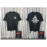 Ch hip-hop t shirts ch short sanskrit cross pyramid logo casual american easiest for match