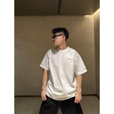 Ch hip-hop t-shirts - ch short sleeve american letter logo sanskrit print high street casual tee