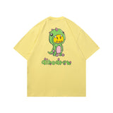 Drew house tshirt r d@ew cartoon dinosaur print crew neck short sleeve pullover