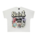 saint m t shirts s.m. professional character graphic crew neck pullover short sleeve top