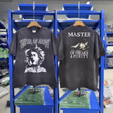 saint m t shirts s.m cartoon print crew neck pullover short sleeve top