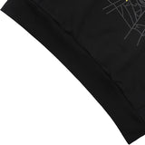Sp5der Hoodie Cobweb Puff Print Pure Cotton