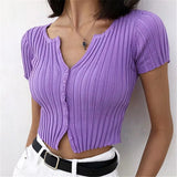 Women Sweater Knit Wear Vintage Knitted Cardigan Women's V-neck Top